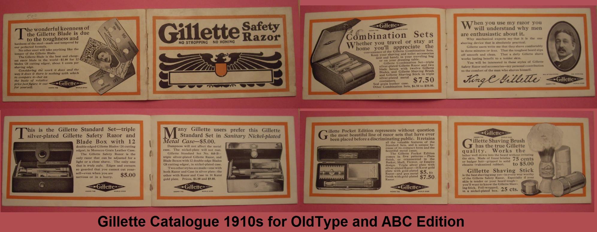 Gillette Catalogue OldType 1910s