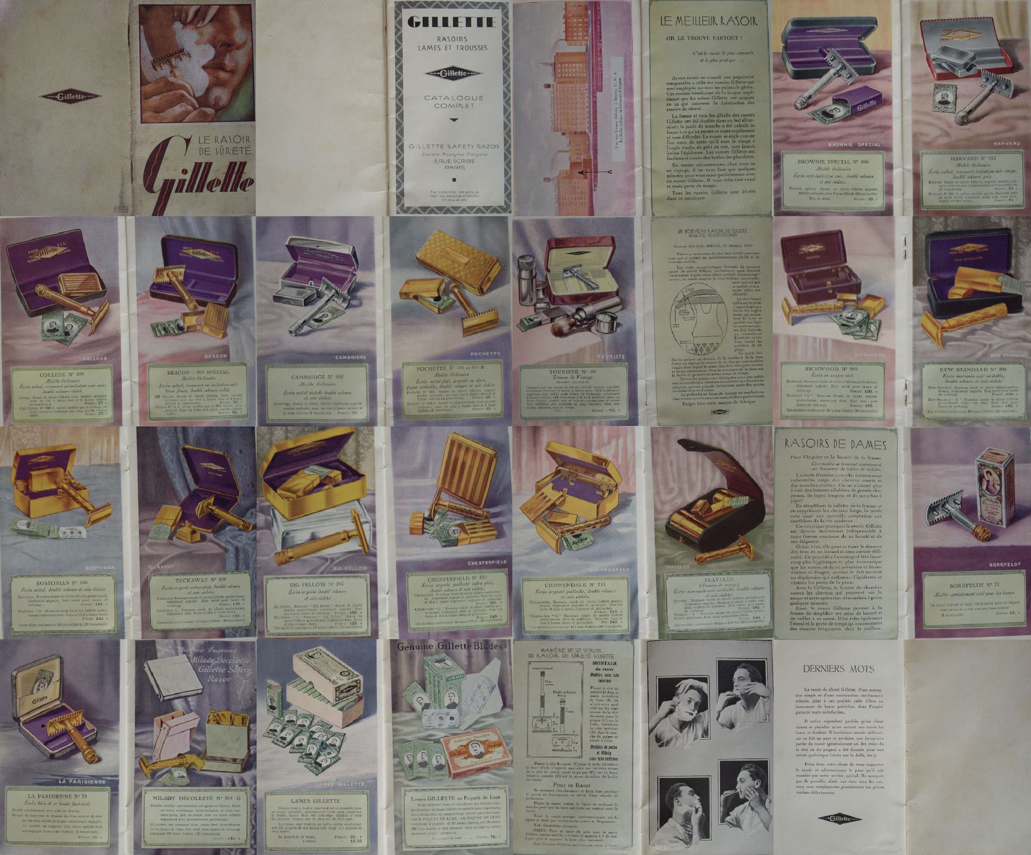Gillette Catalogue OldType 1920s