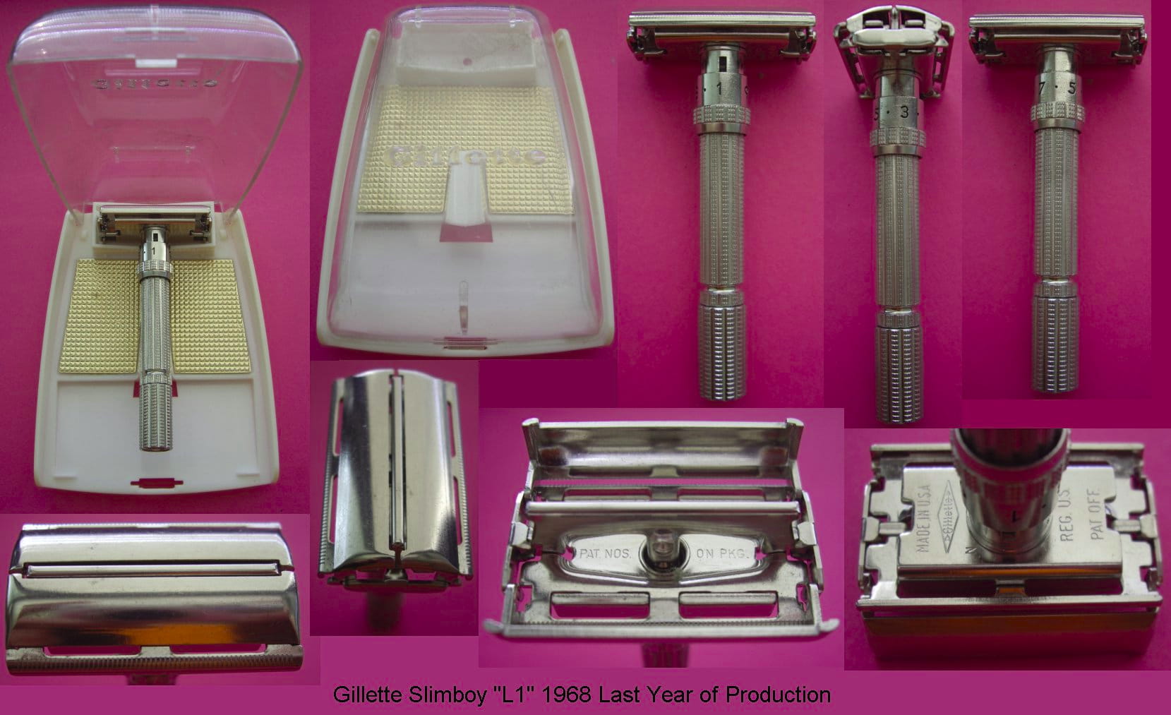Gillette Adjustable Razors - Vintage Safety Razor