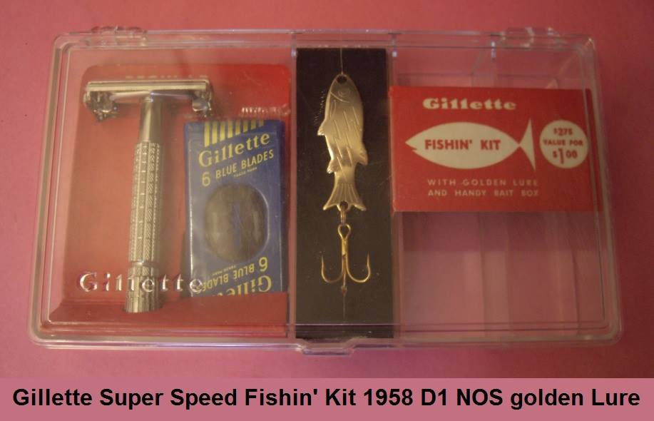 Gillette Super Speed Fishing Kit 1958