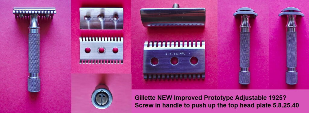 Gillette New Improved Adjustable Prototype 1925