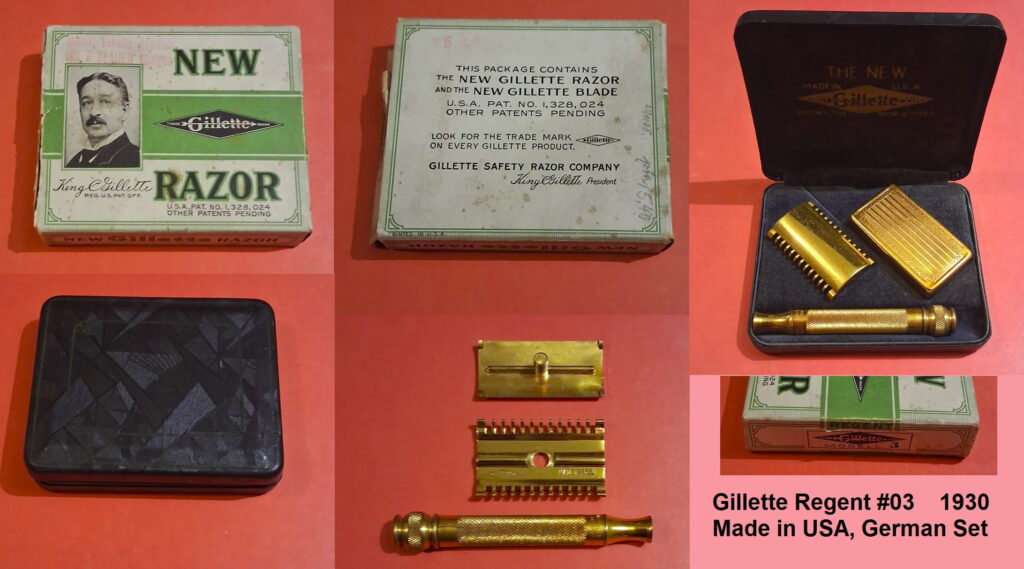 Gillette New Improved Regent #03 1930