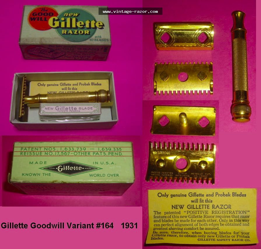 Gillette #164 Goodwill 1931
