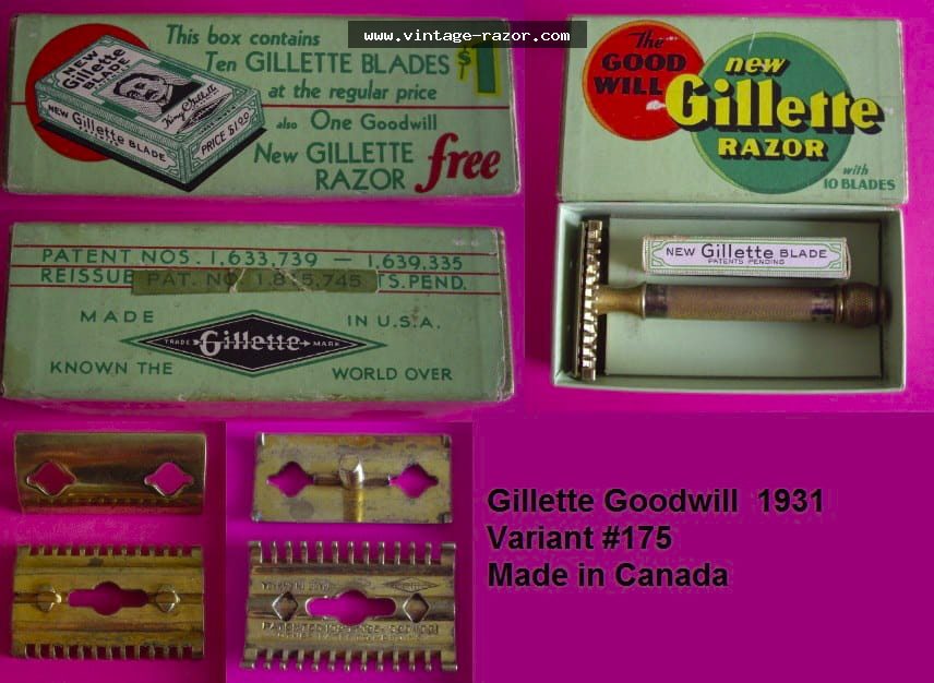 Gillette #175 Goodwill 1931