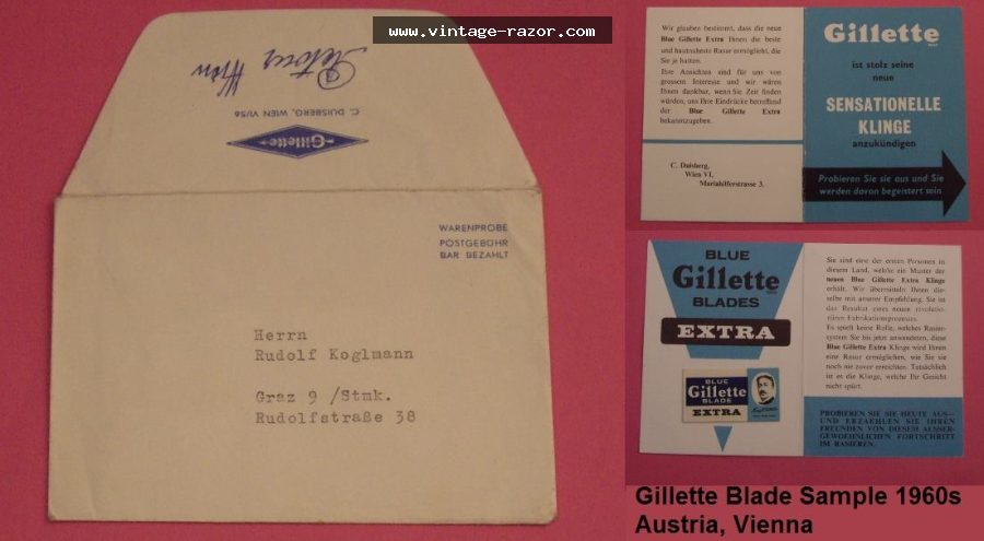 Gillette Blue Extra 1950s