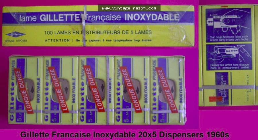 Gillette Francaise Blades 1960s