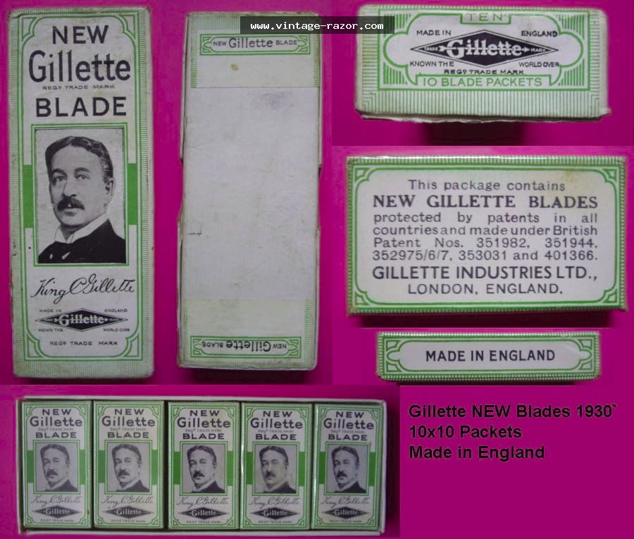 Gillette New Blades 1930s