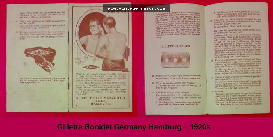 Gillette Catalogue OldType 1920s