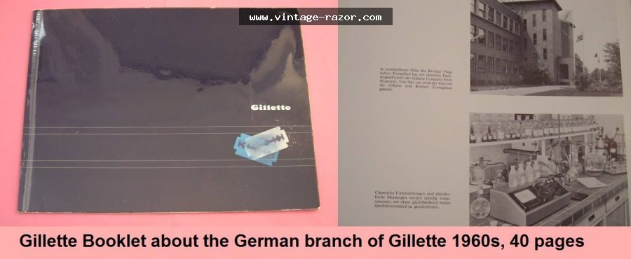 Gillette Booklet Germany 1960s