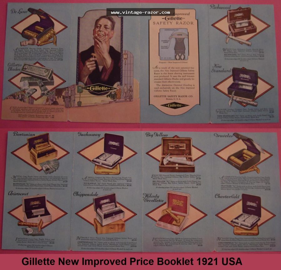 Gillette Catalogue New Improved 1921