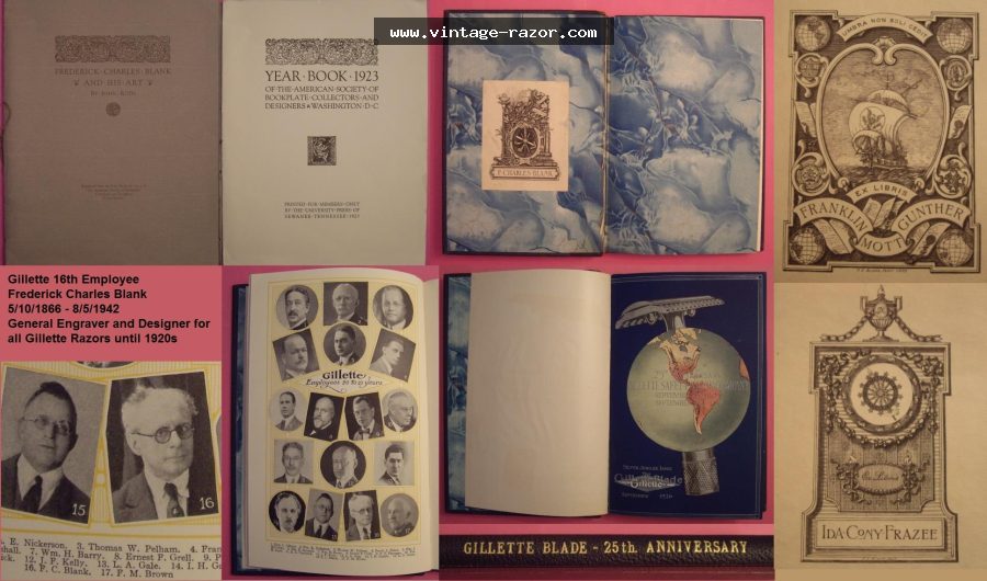 Gillette Booklet The Blade 25. Anniversary Blank 1923