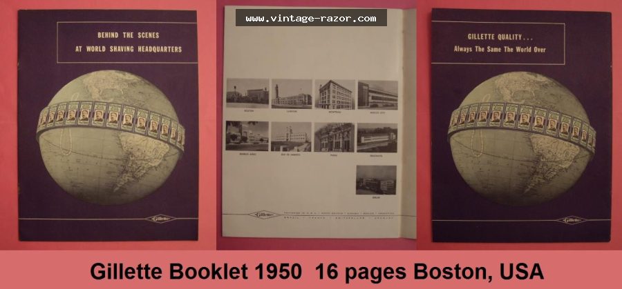 Gillette Booklet Behind the Scenes 1950