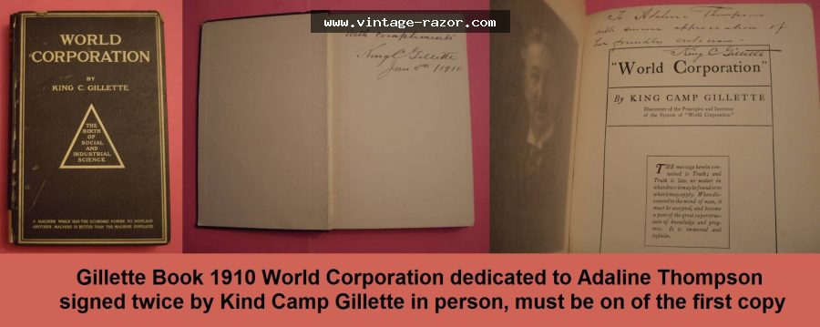 Gillette Book World Cooperation 1910