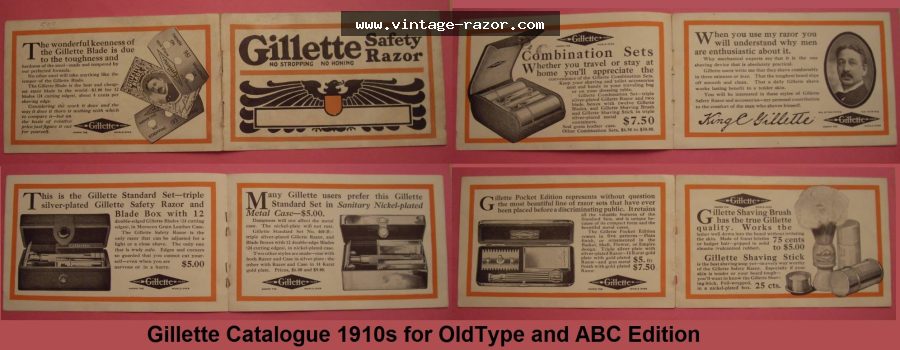 Gillette Catalogue OldType 1910s