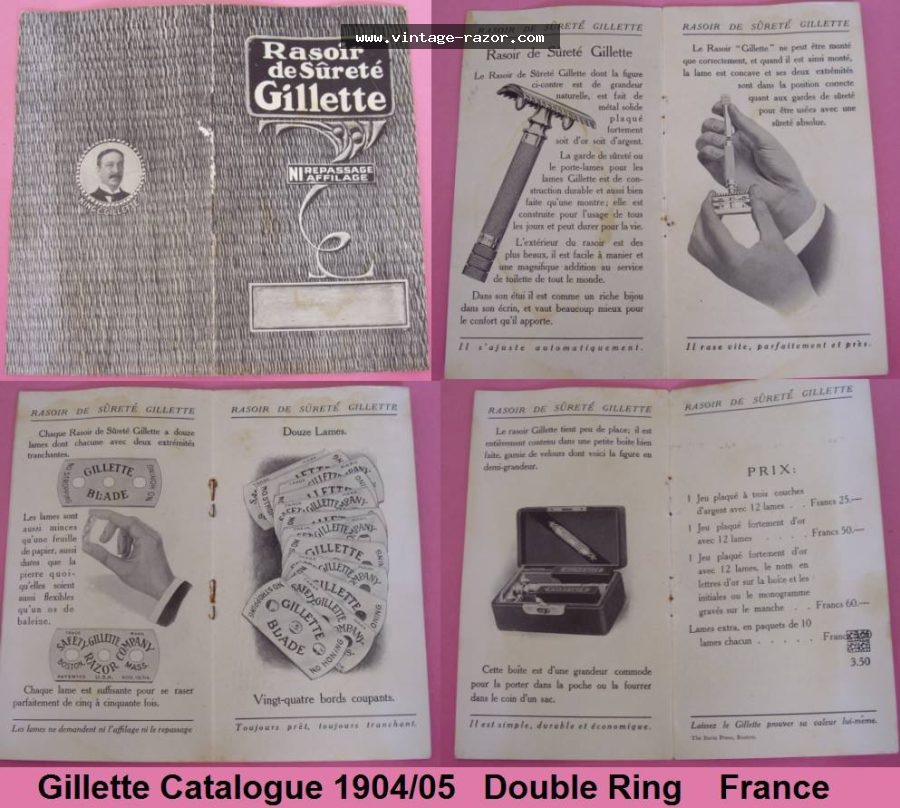 Gillette Catalogue Double Ring 1904