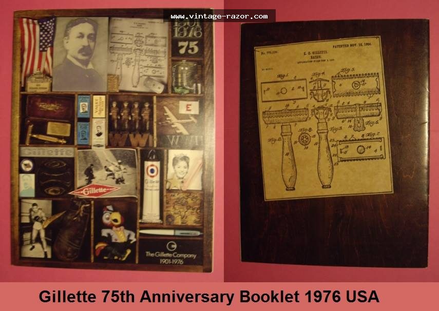 Gillette 75th Anniversary Booklet 1976
