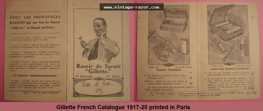 Gillette Catalogue OldType 1920s