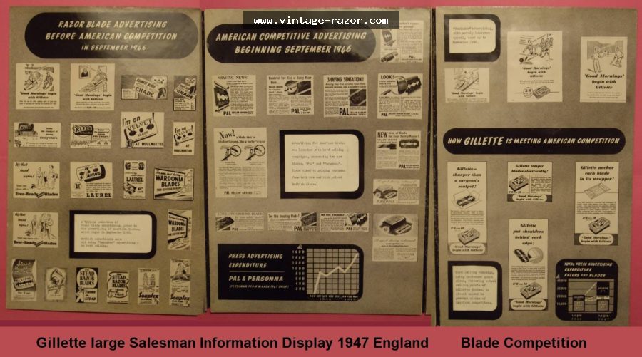 Gillette Salesman Display 1947