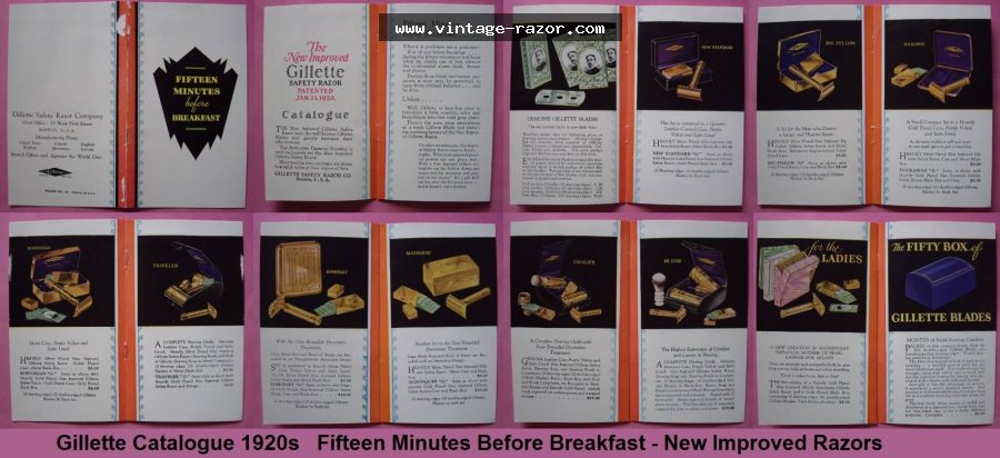 Gillette Catalogue New Improved 1920s