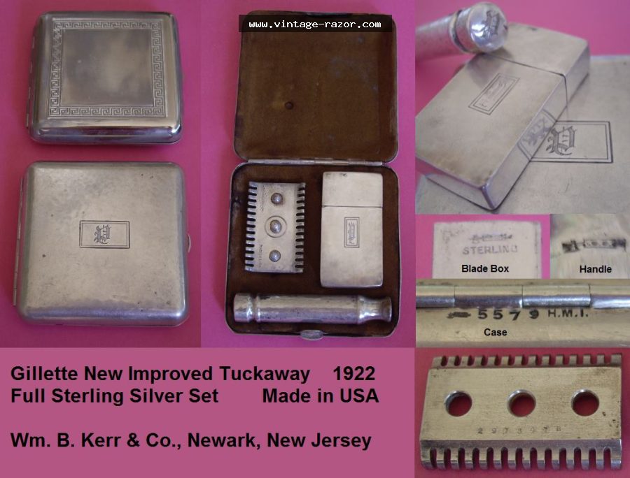 Gillette Tuckaway Sterling Silver 1922