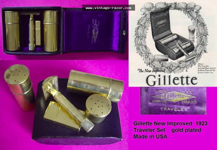 Gillette New Improved Traveler 1923