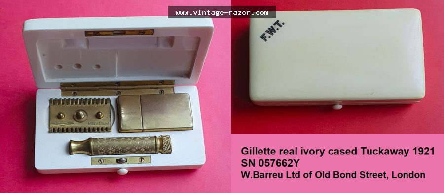 Gillette New Improved Ivory Set 1921