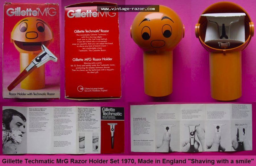 Gillette MrG Techmatic Bathroom Set 1970