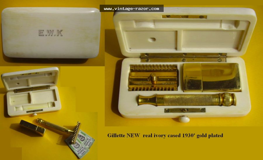 Gillette New Ivory Set 1930s