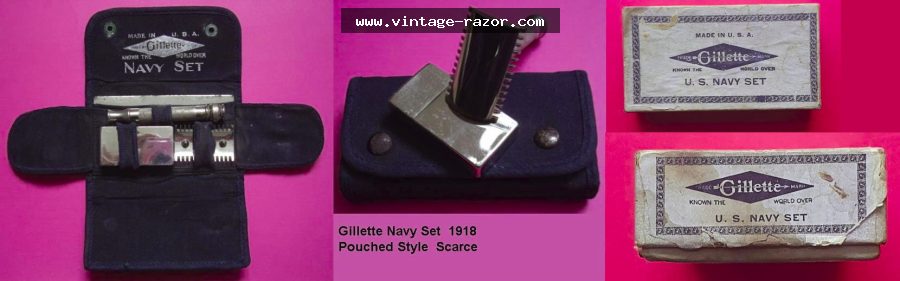 Gillette US Navy Set WWI 1918