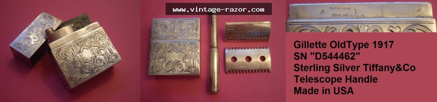 Gillette Sterling Silver Traveller 1917