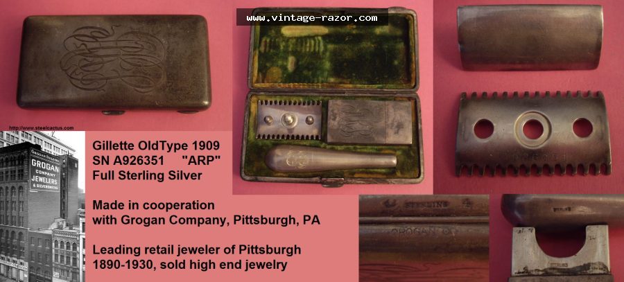 Gillette Sterling Silver Traveller 1909