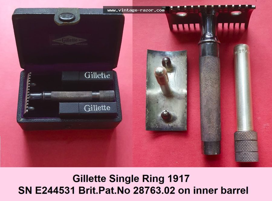 Gillette Single Ring 1917