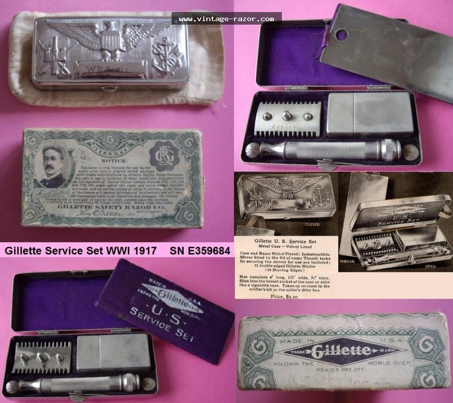Gillette Service Set WWI 1917