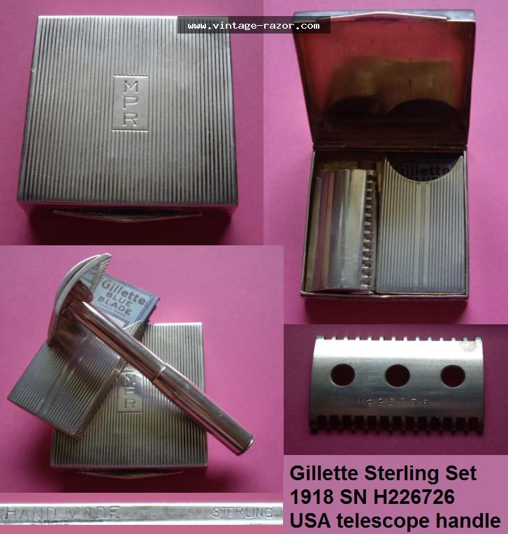 Gillette Serling Silver Traveller 1918