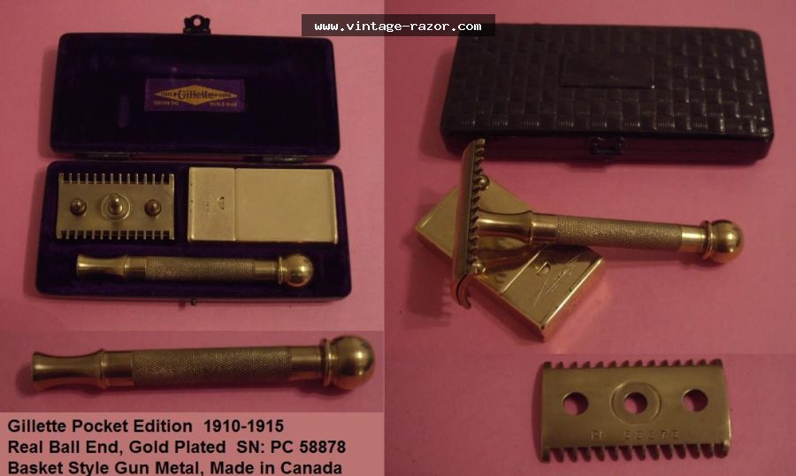 Gillette Pocket Set Smooth Ball 1910
