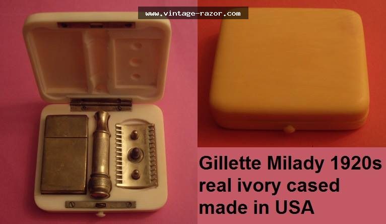 Gillette Milady Decolleté Ivory Set 1920s