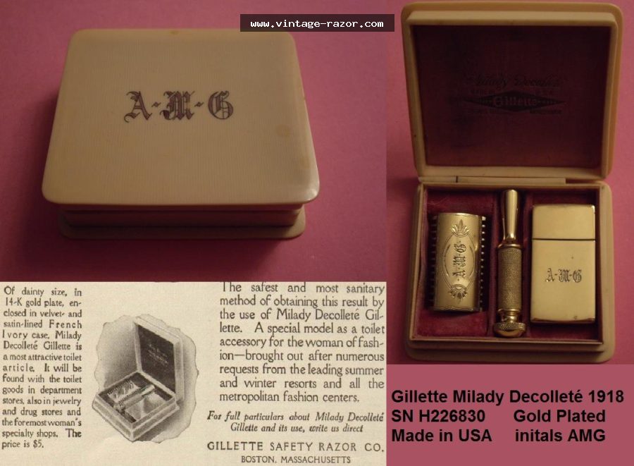 Gillette Milady Decolleté 1918