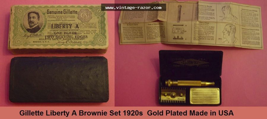 Gillette Liberty A Brownie Set 1920s