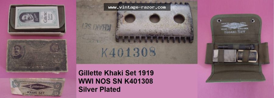 Gillette Khaki WWI 1919