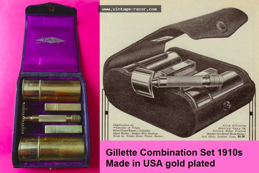 Gillette combination Set 1910s