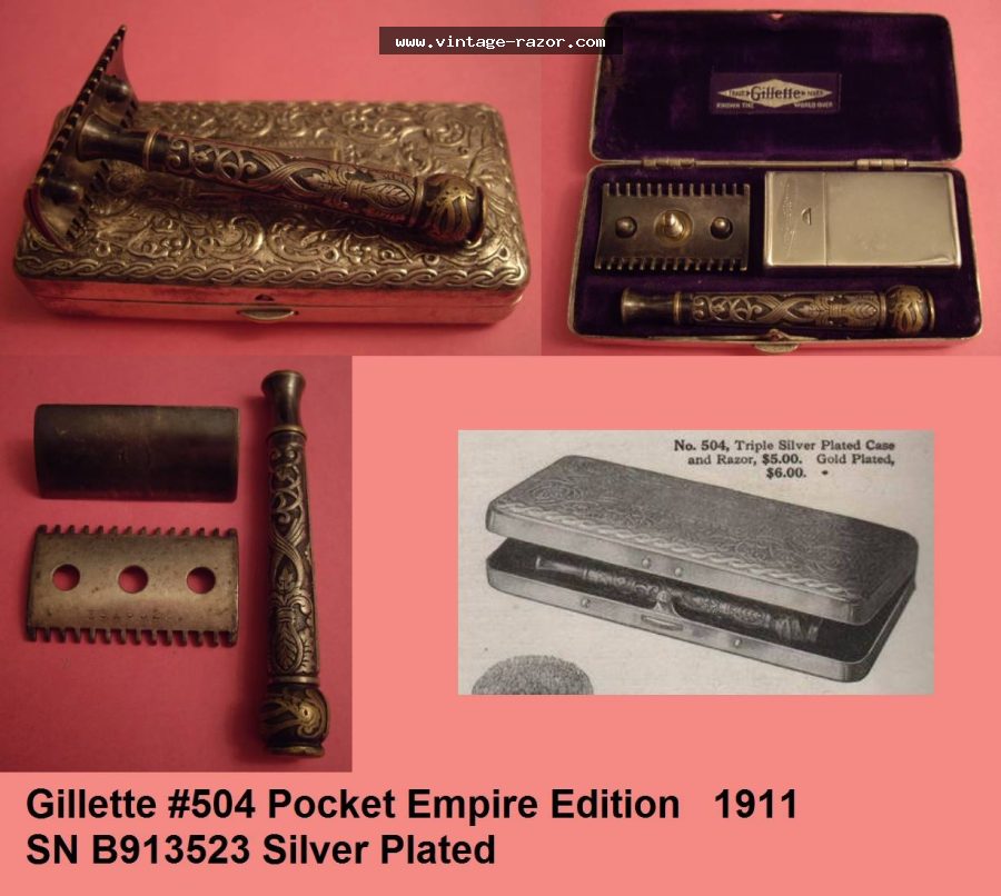 Gillette #504 Pocket Set 1911 (2)