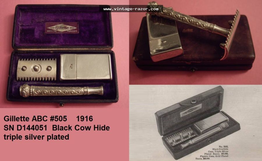 Gillette #505 ABC Pocket Set 1916