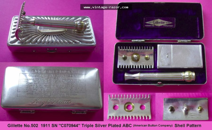 Gillette #502 Pocket Set 1911