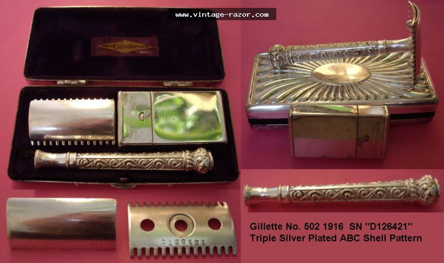 Gillette #502 Pocket Set 1916