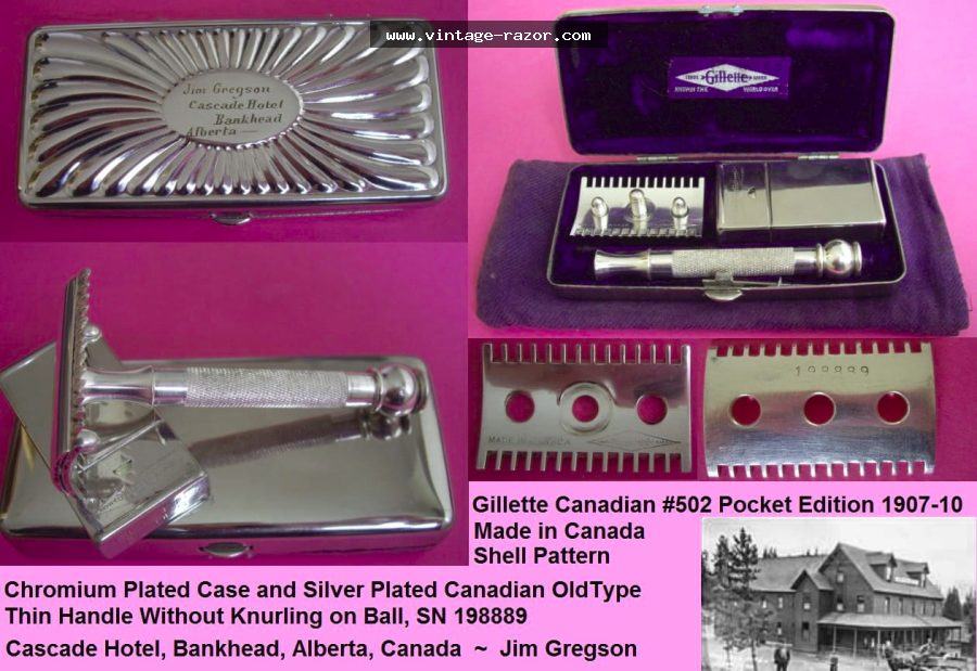 Gillette #502 Pocket Set 1907
