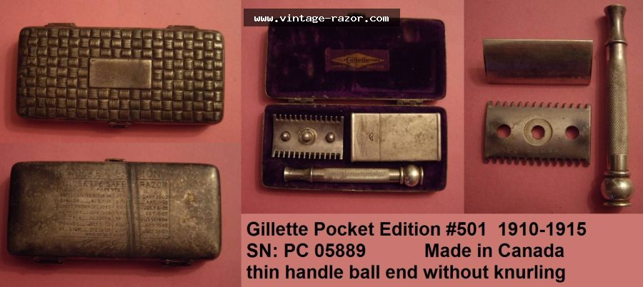 Gillette #501 Pocket Edition 1910