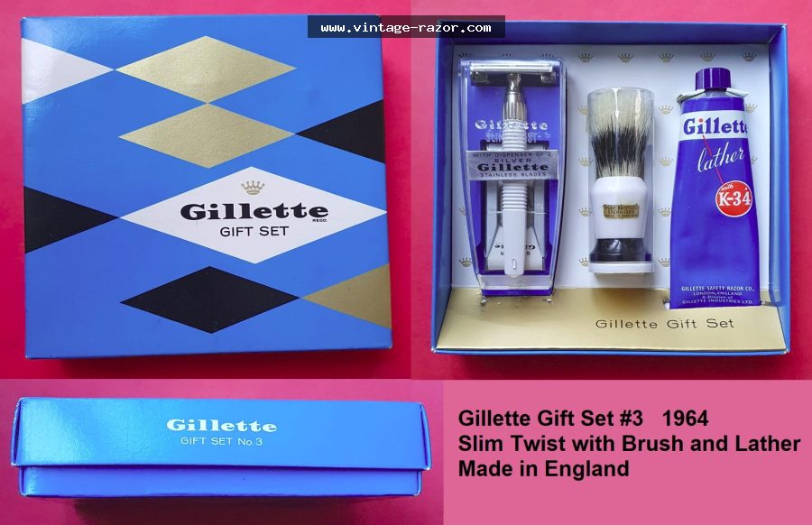 Gillette #3 Slim Twist Gift Set 1964