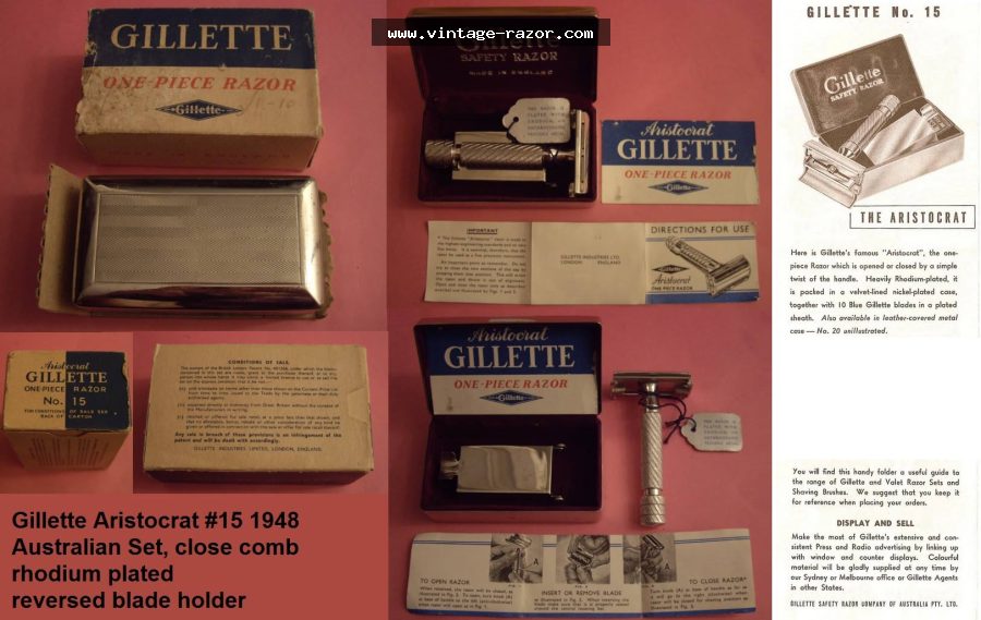 Gillette #15 Aristocrat 1948 (2)