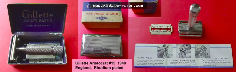 Gillette #15 Aristocrat 1948