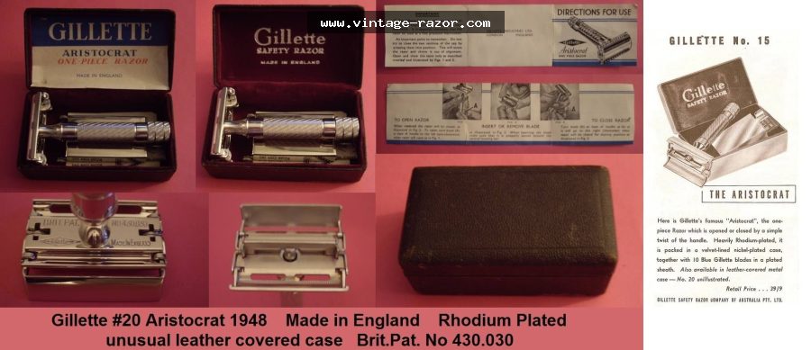 Gillette #20 Aristocrat 1948